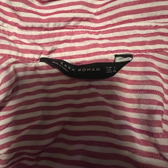 3/$15 Zara Woman Halfway Button Blouse - Picture 5 of 5